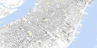 Manhattan 3d zemljevid
