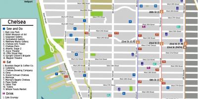 Zemljevid Chelsea Manhattan