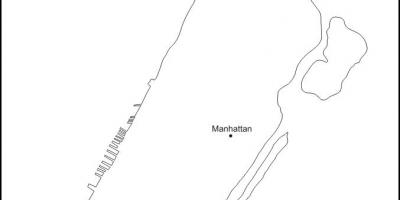 Prazen zemljevid Manhattan