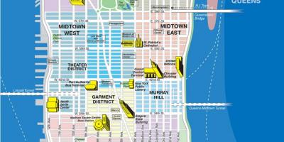Zemljevid zgornjega Manhattan soseskah