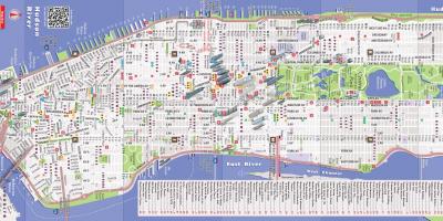 Podroben zemljevid Manhattan, ny